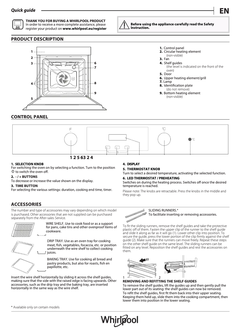 Página 1 del manual Manual de instrucciones Whirlpool AKP9 786 NB
