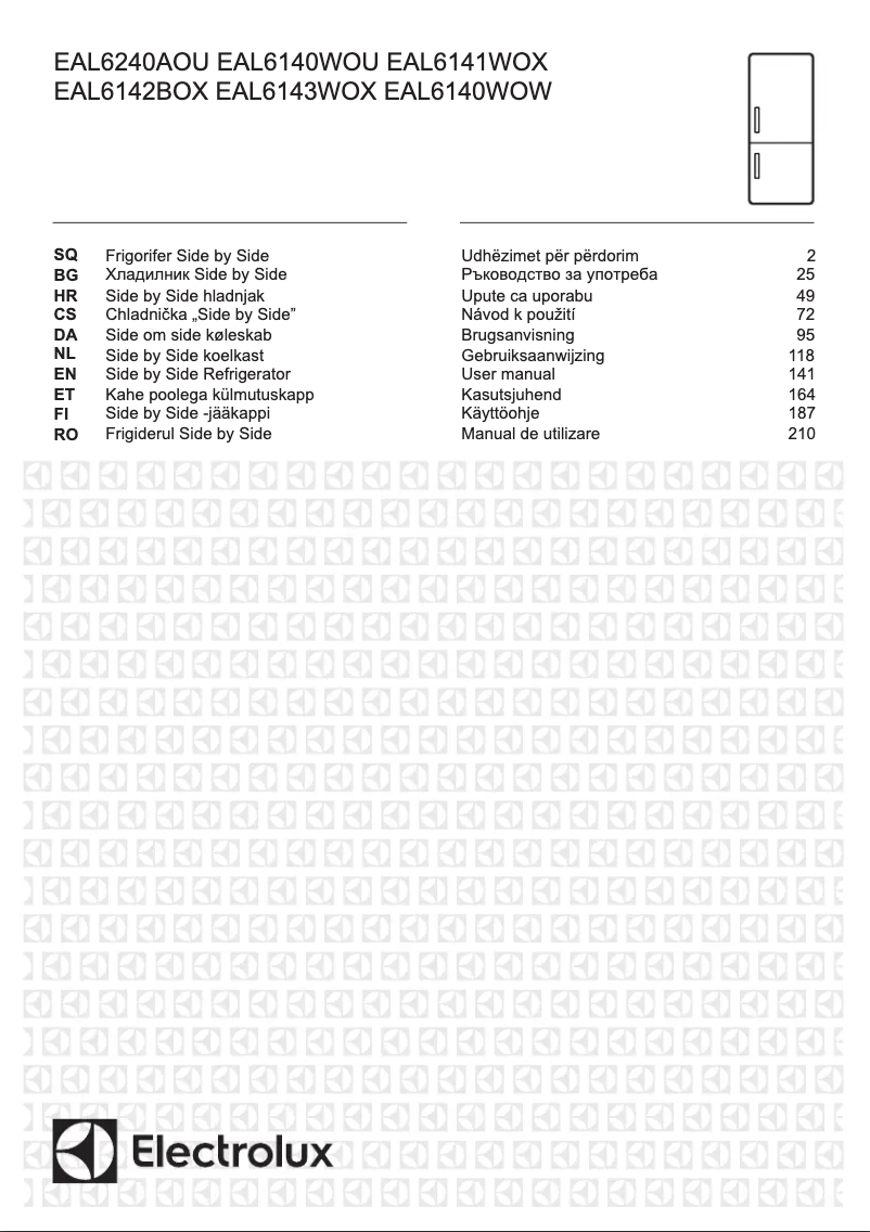 Page n°1 - Manuel utilisateur Electrolux EAL6142BOX