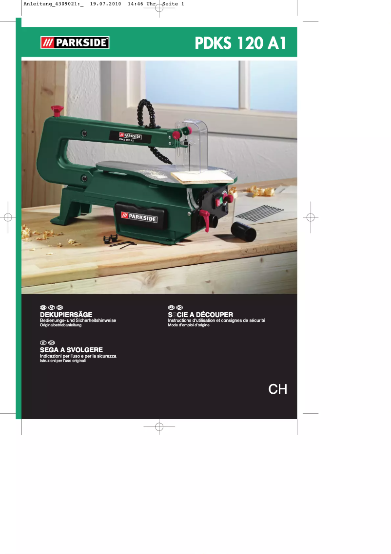 Page n°1 - Manuel utilisateur Parkside PDKS 120 A2