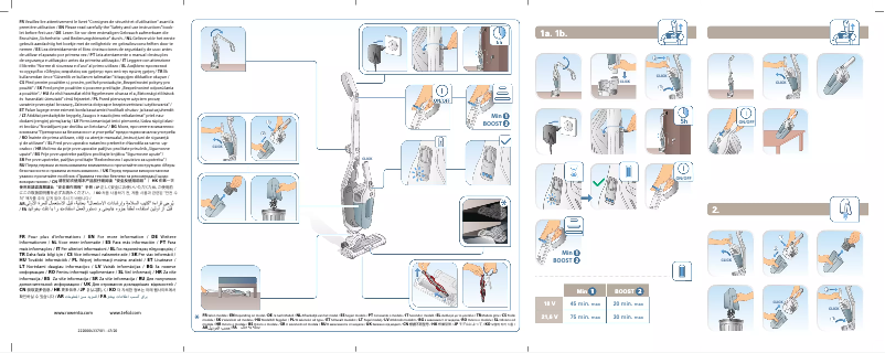 Image de la première page du manuel de l'appareil Dual Force 2-in-1 RH6753