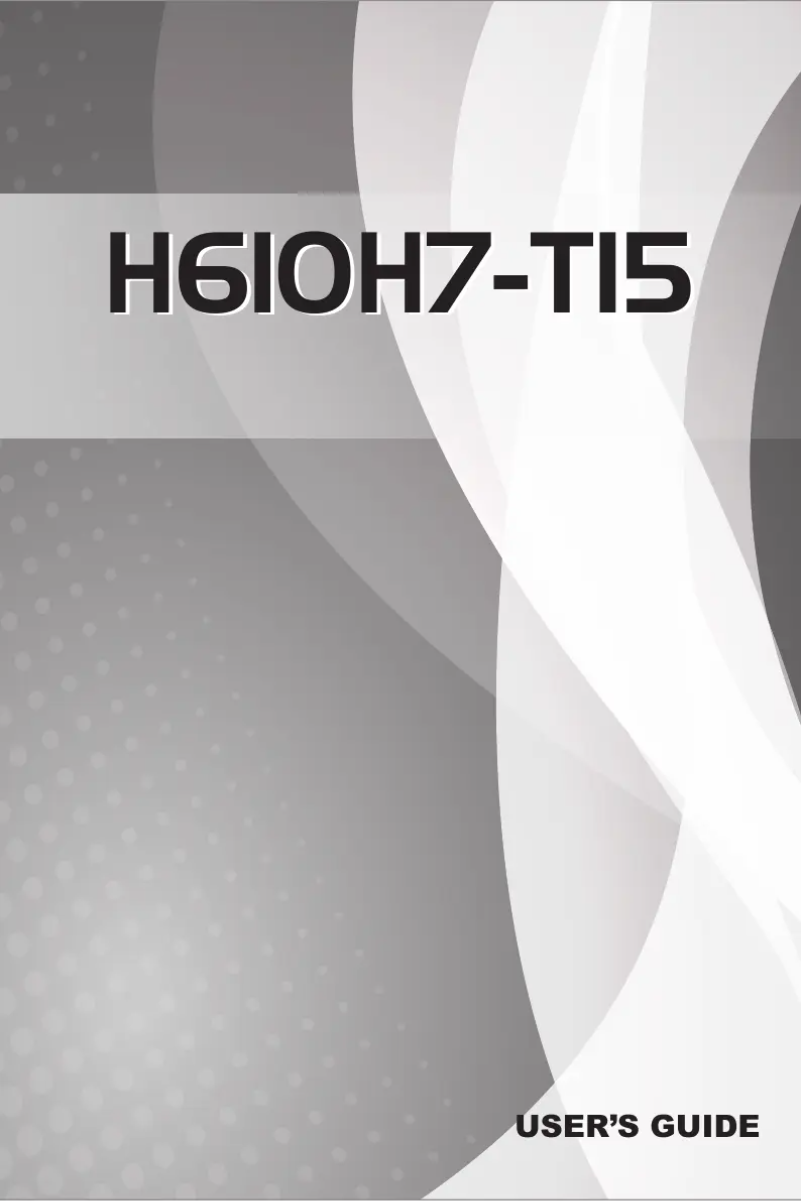 Page 1 de la notice Manuel utilisateur ECS H610H7-TI5