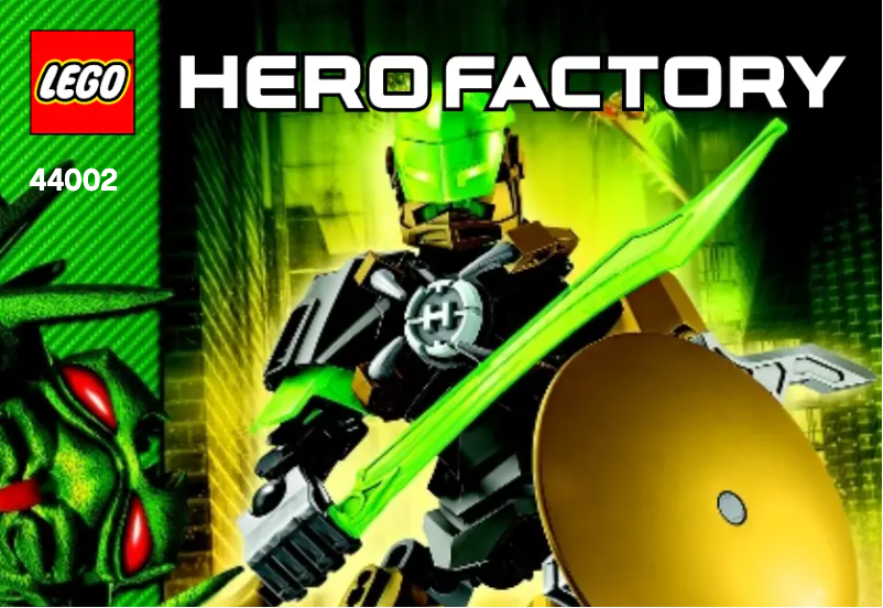 Page 1 de la notice Manuel utilisateur Lego Hero Factory 44002