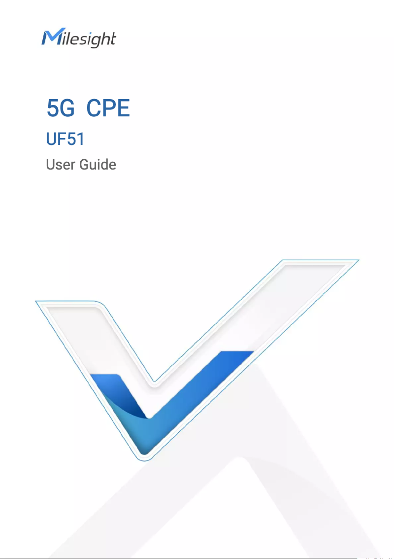 Page 1 de la notice Manuel utilisateur Milesight UF51