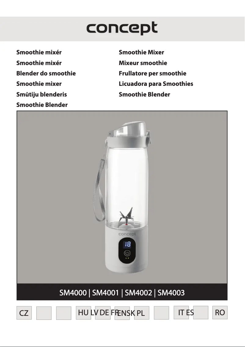 Image de la première page du manuel de l'appareil SM4002