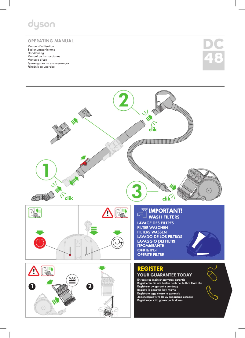 Image de la première page du manuel de l'appareil DC48