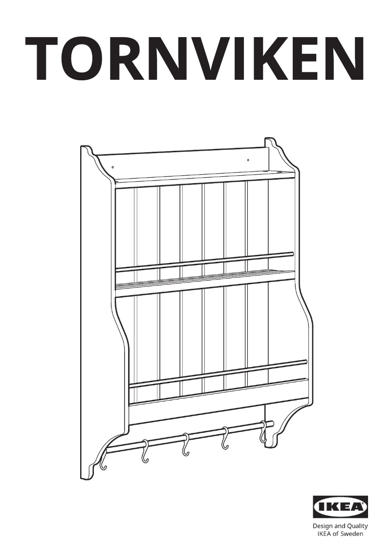 Page 1 de la notice Manuel utilisateur Ikea TORNVIKEN 003.944.22