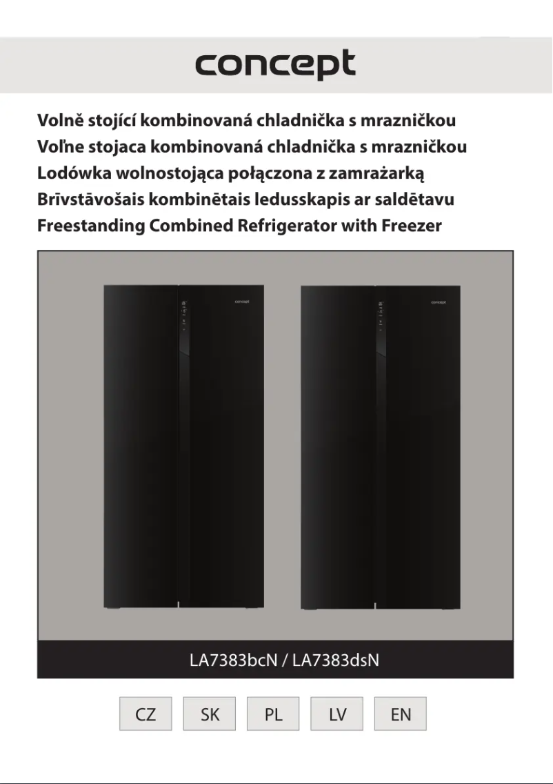 Image de la première page du manuel de l'appareil LA7383dsN