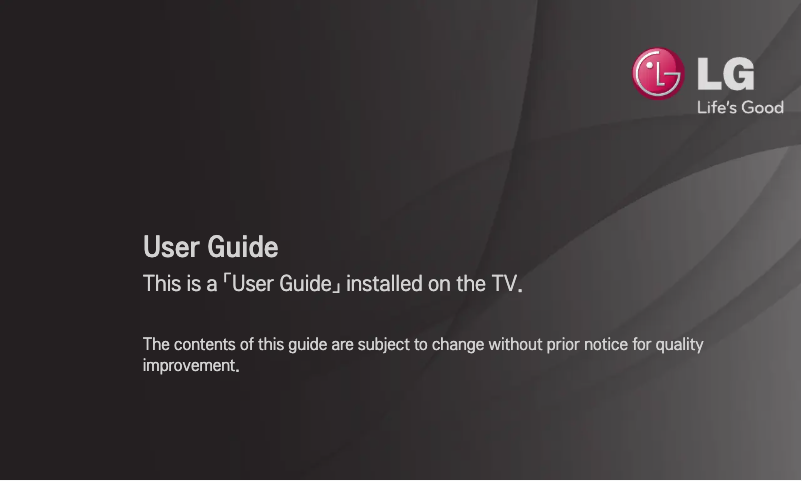 Page 1 de la notice Manuel utilisateur LG 42LM669T