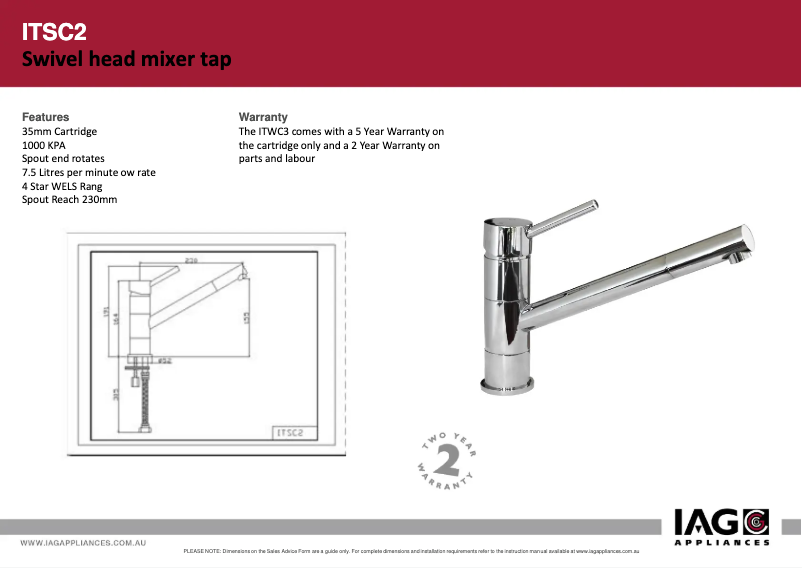 Page 1 de la notice Manuel utilisateur ARC ITSC2