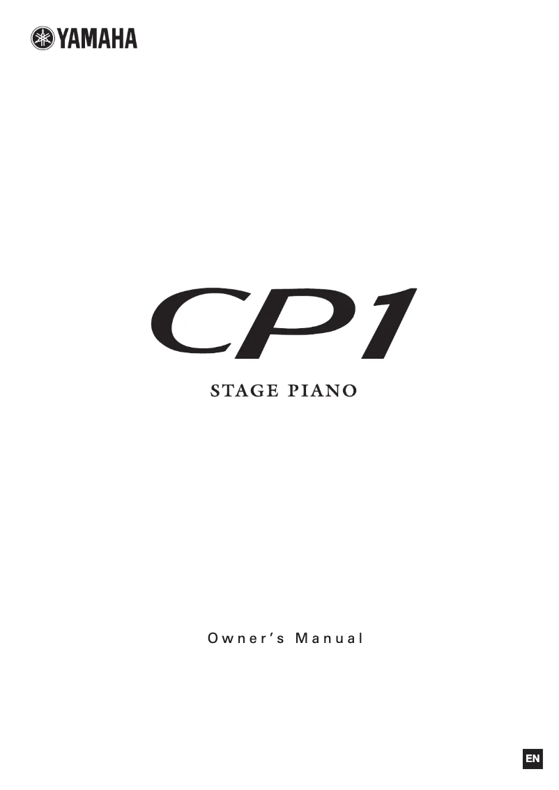 Page n°1 - Manuel utilisateur Yamaha CP4 Stage