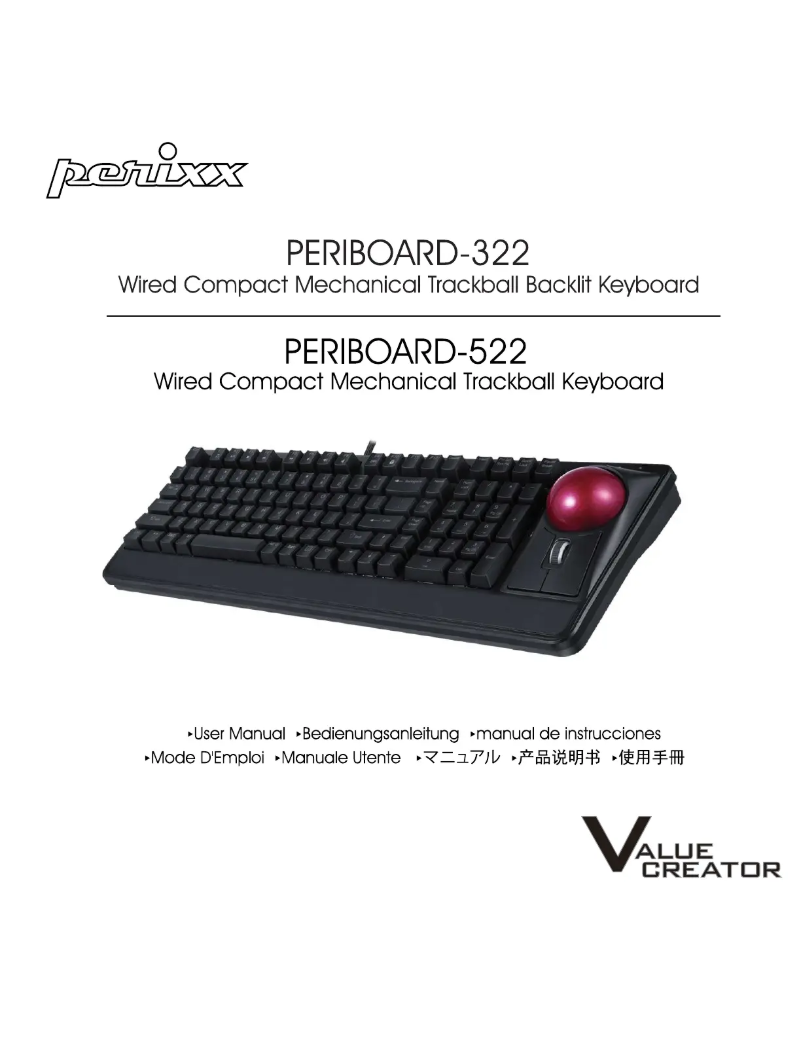 Image de la première page du manuel de l'appareil PERIBOARD-322