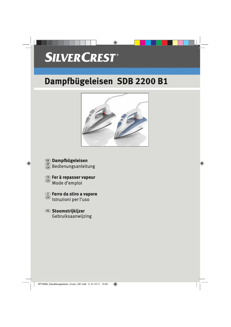 Page n°1 - Manuel utilisateur SilverCrest SDB 2200 B1