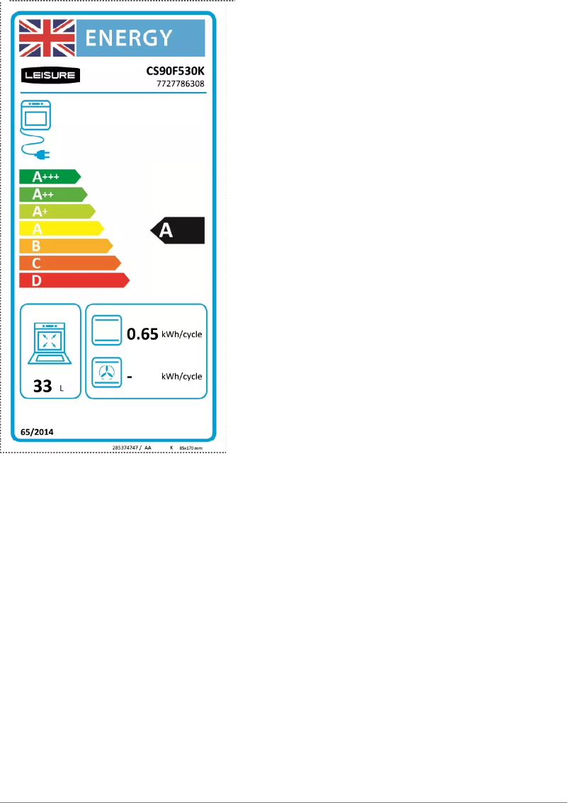 Page n°1 - Label énergétique Leisure HAP5003