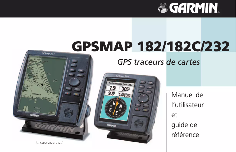 Image de la première page du manuel de l'appareil GPSMAP 182