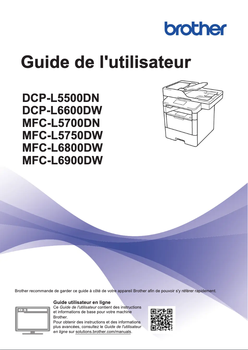 Page n°1 - Manuel utilisateur Brother MFC-L6970DW