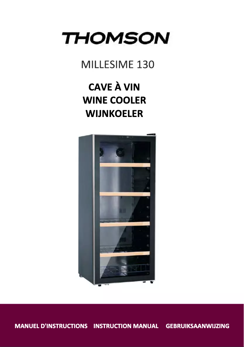 Image de la première page du manuel de l'appareil Millesime 130