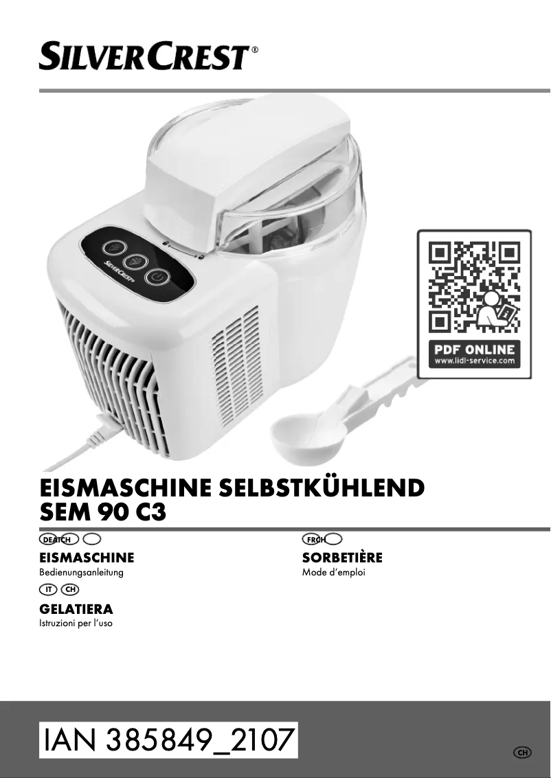 Image de la première page du manuel de l'appareil SECM 12 B4