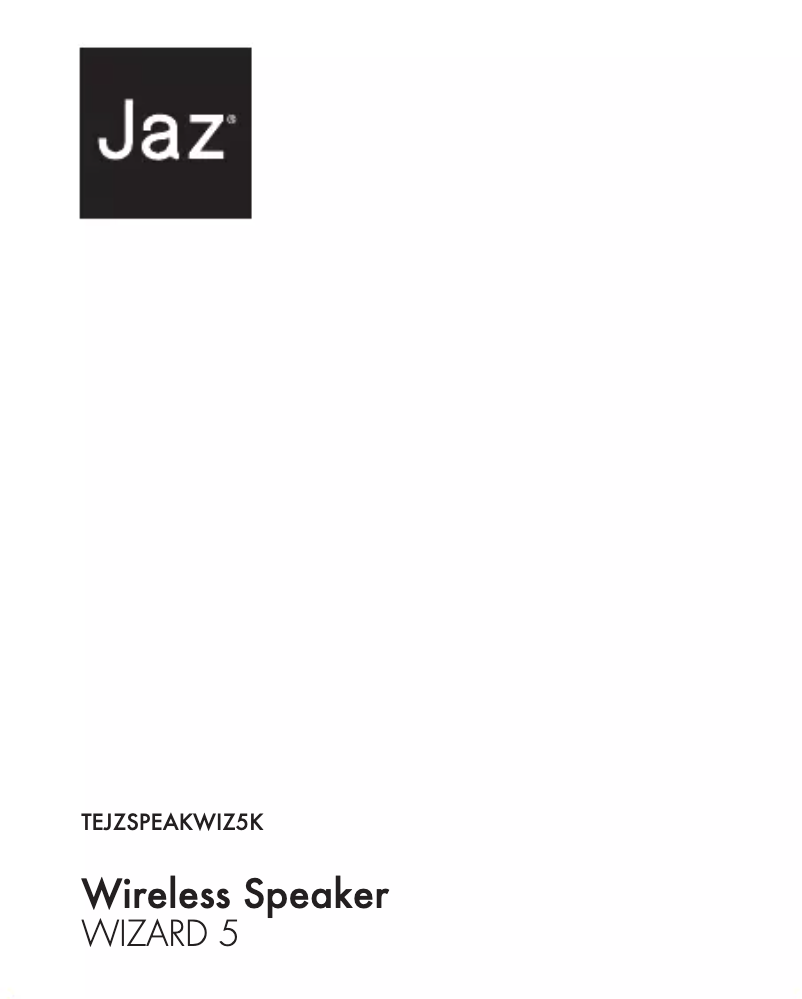 Page n°1 - Manuel utilisateur JAZ Audio Wizard 5