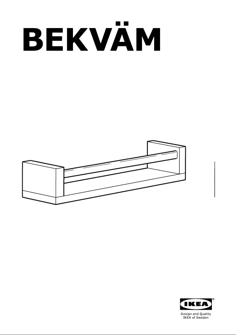 Image de la première page du manuel de l'appareil BEKVÄM