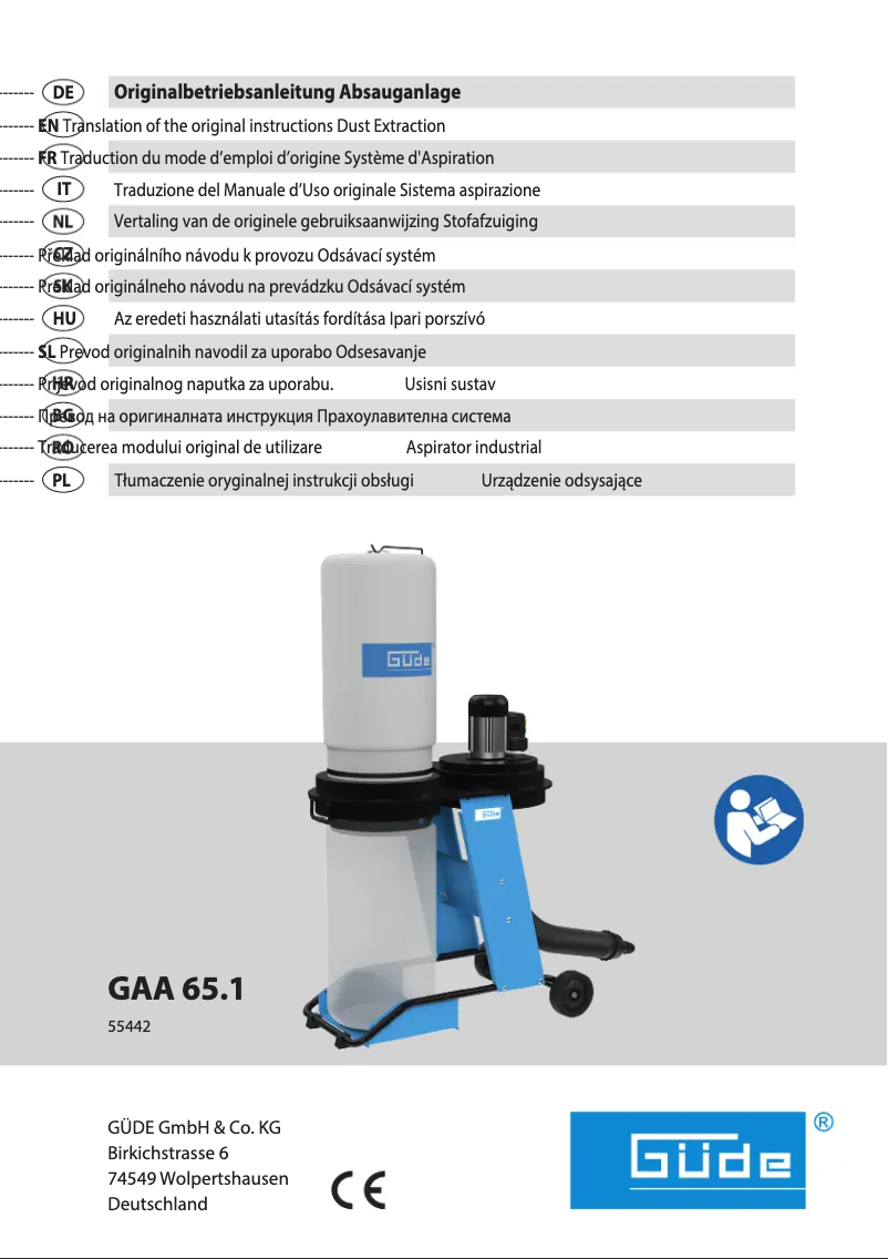 Image de la première page du manuel de l'appareil GAA 65.1