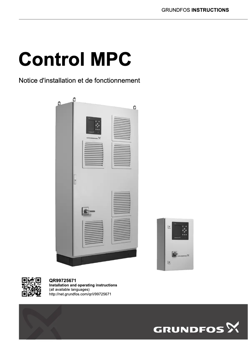 Page n°1 - Guide d'installation Grundfos Control MPC