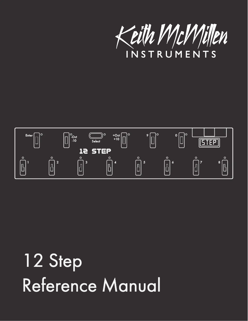 Page n°1 - Manuel utilisateur Keith MCmillen 12 Step