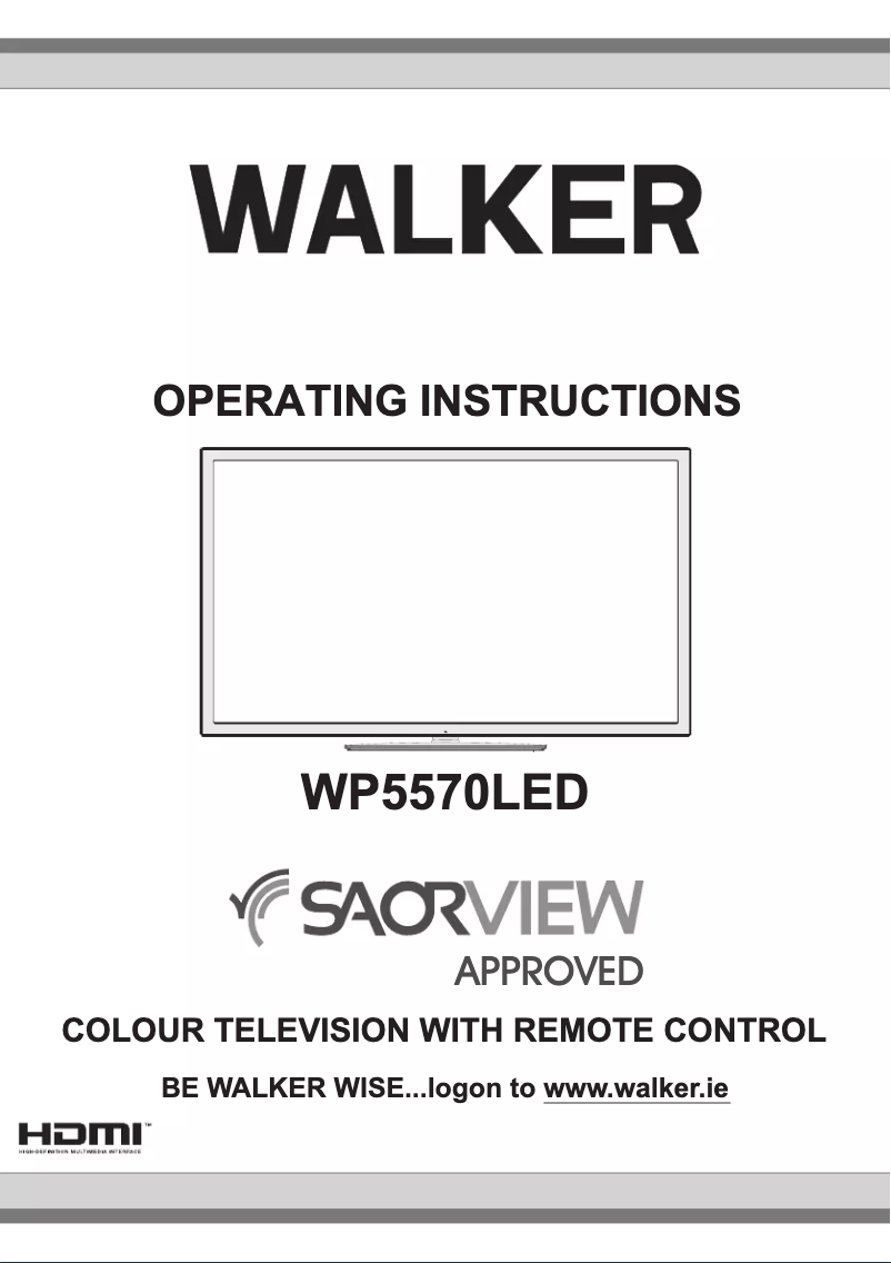 Página 1 del manual Manual de usuario Walker WP5570