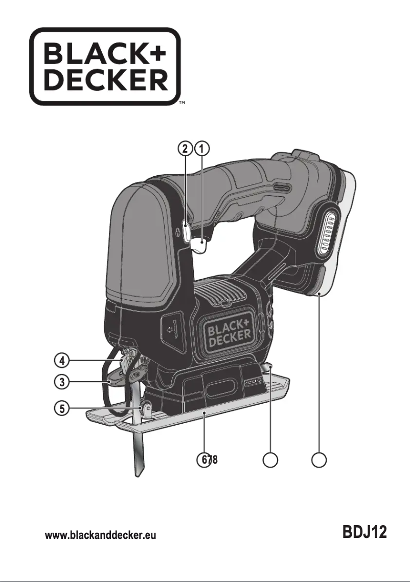 Page n°1 - Manuel utilisateur Black & Decker BDJ12
