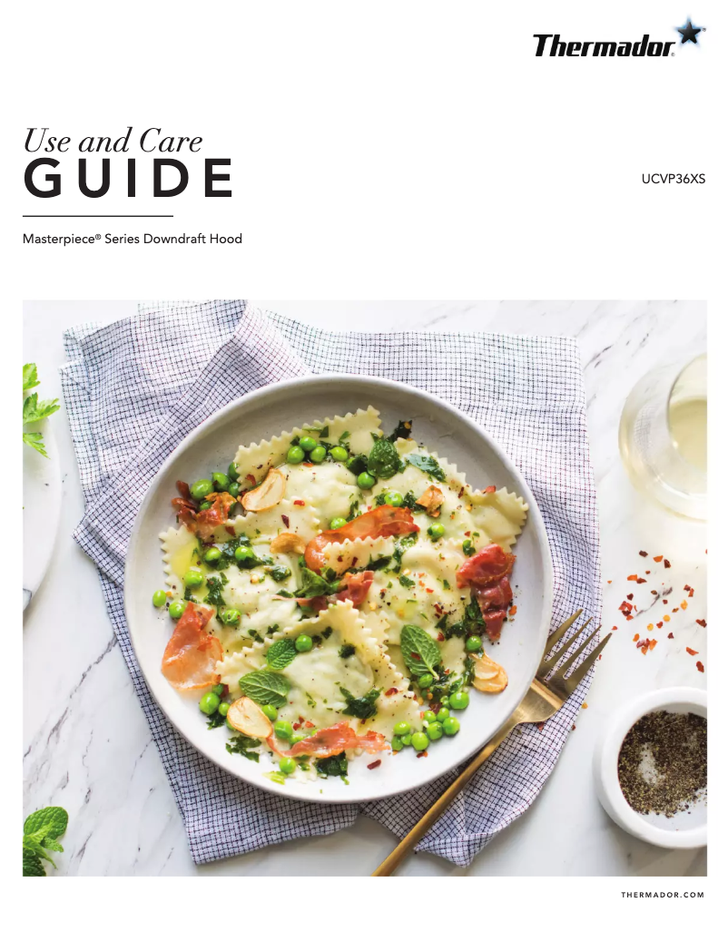 Page 1 de la notice Manuel utilisateur Thermador UCVP36XS