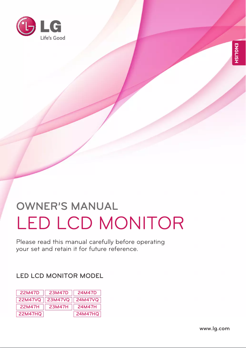 Página 1 del manual Manual de usuario LG 22M47H