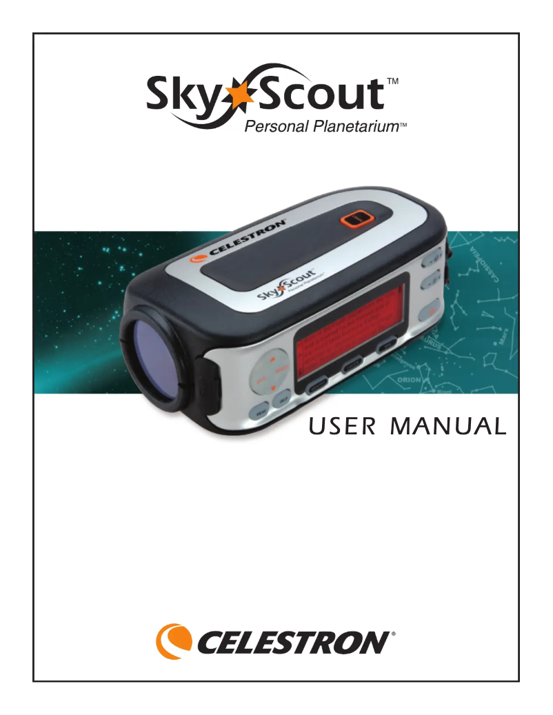 Page n°1 - Manuel utilisateur Celestron SkyScout 93970