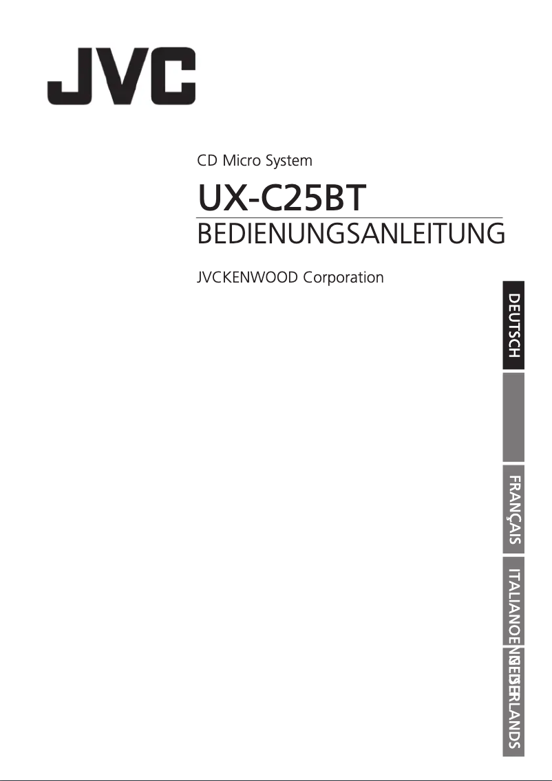 Page 1 de la notice Manuel utilisateur JVC UX-C25BT
