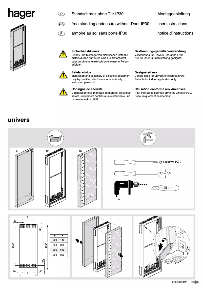 Image de la première page du manuel de l'appareil FP22S1N