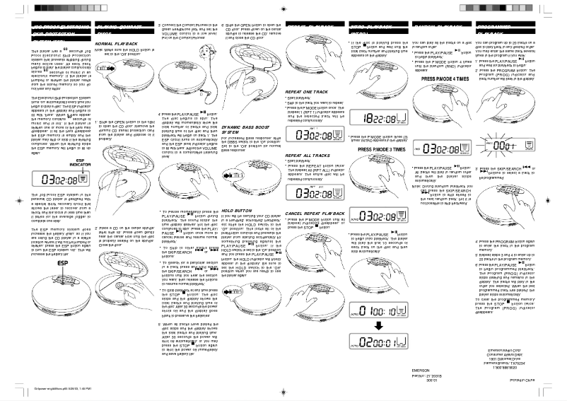 Page n°1 - Manuel utilisateur Emerson GP108