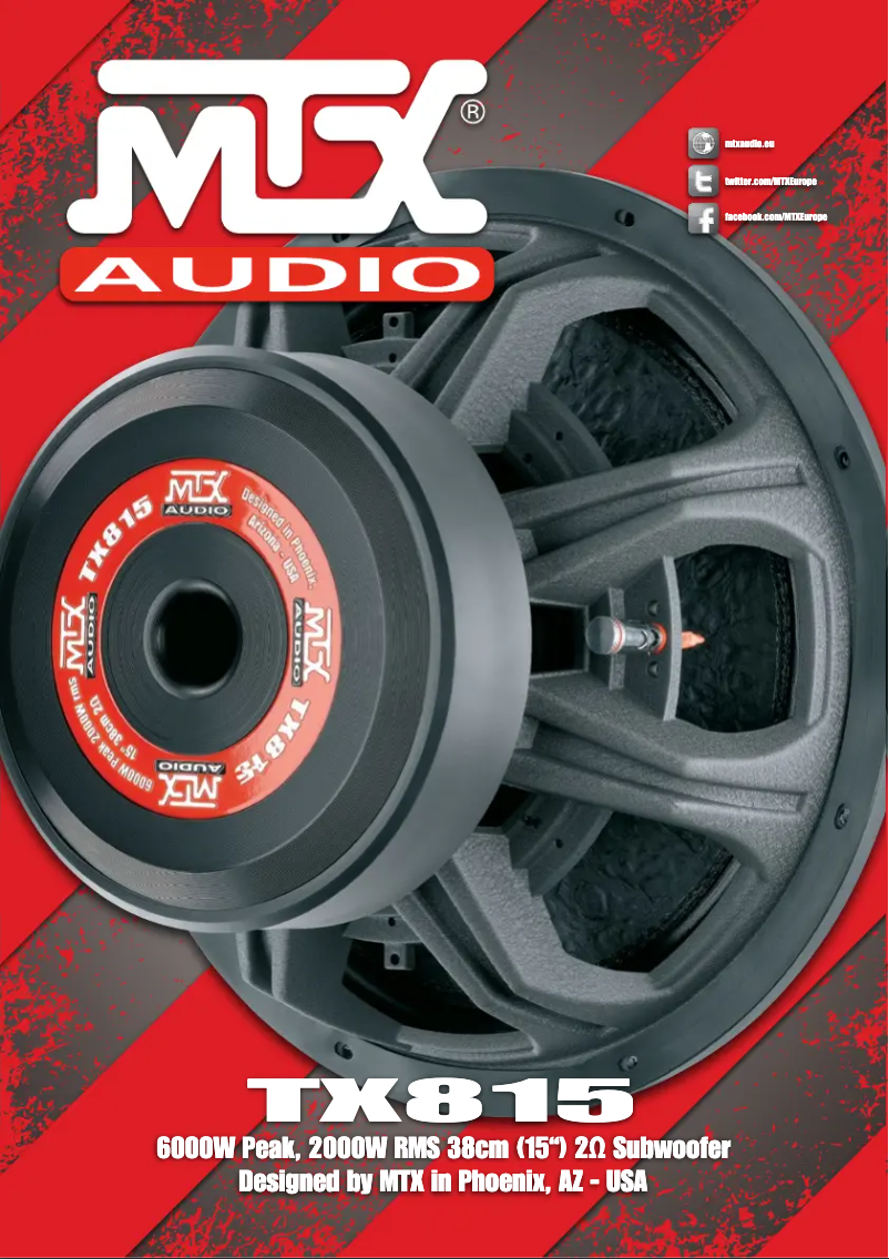 Page 1 de la notice Manuel utilisateur MTX Audio TX815