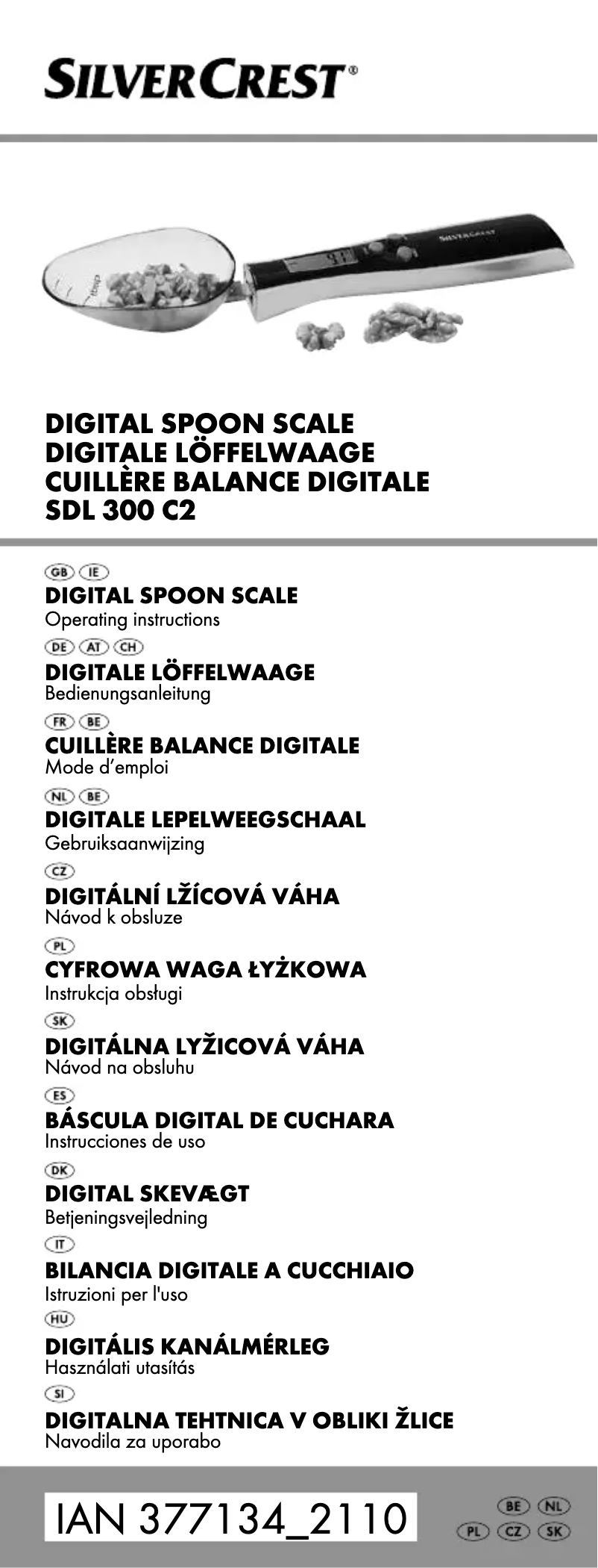 Page n°1 - Manuel utilisateur SilverCrest SDL 300 C2