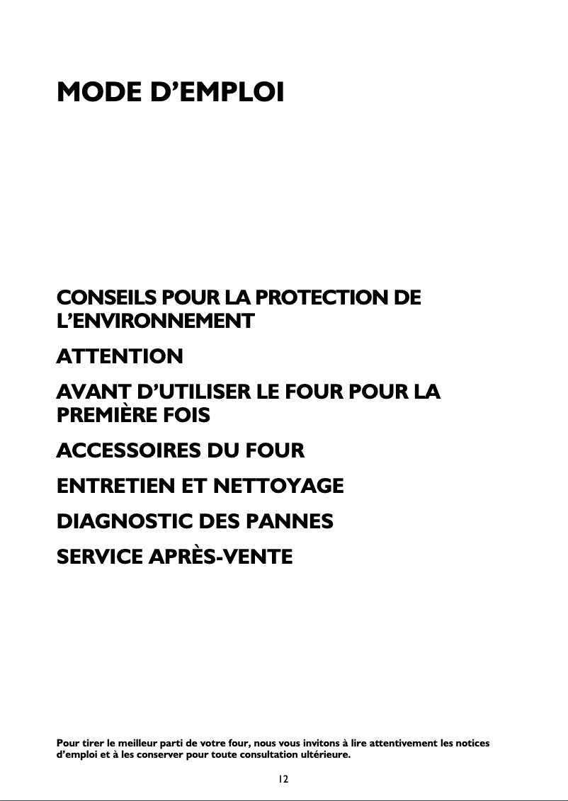 Page 1 de la notice Manuel utilisateur Whirlpool AKP 367/6 IX