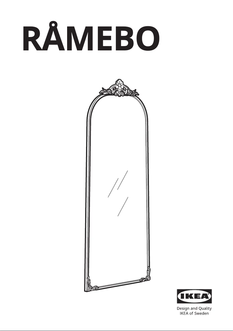 Image de la première page du manuel de l'appareil RÅMEBO 204.712.64