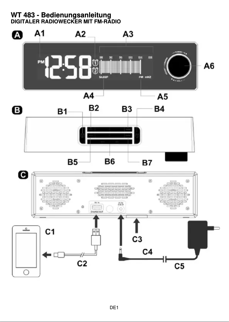 Image de la première page du manuel de l'appareil WT 483