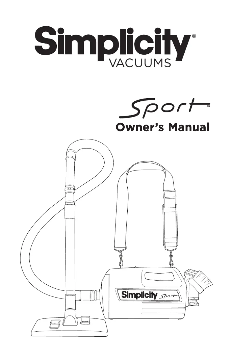 Page 1 de la notice Manuel utilisateur Simplicity Sport S100