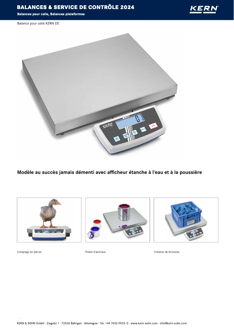 Page n°1 - Brochure Kern DE 24K2A