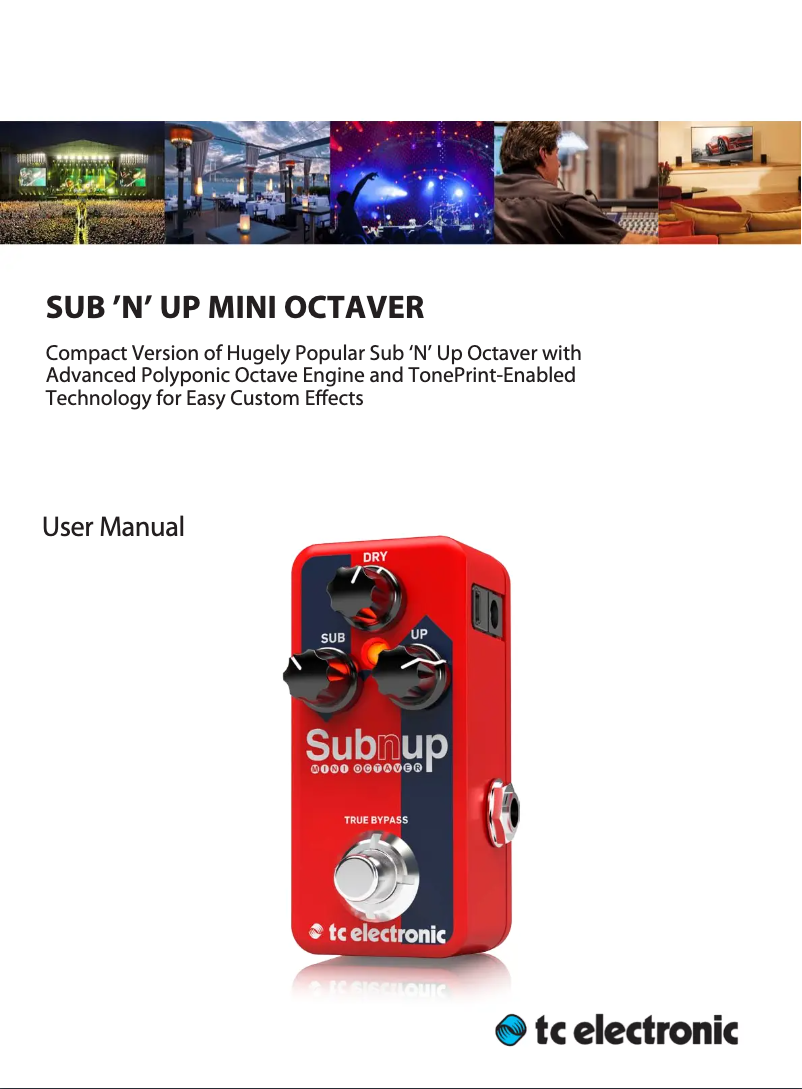 Image de la première page du manuel de l'appareil Sub'N'Up Mini Octaver