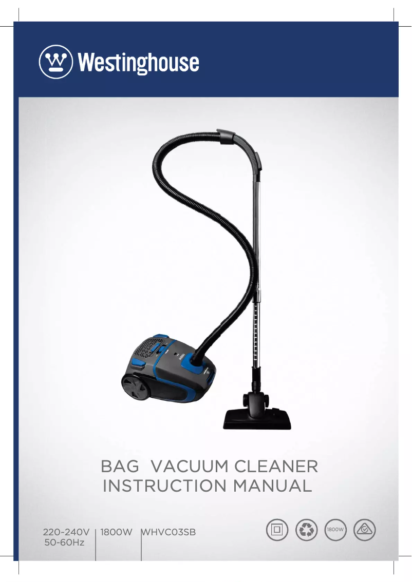 Image de la première page du manuel de l'appareil WHVC03SB