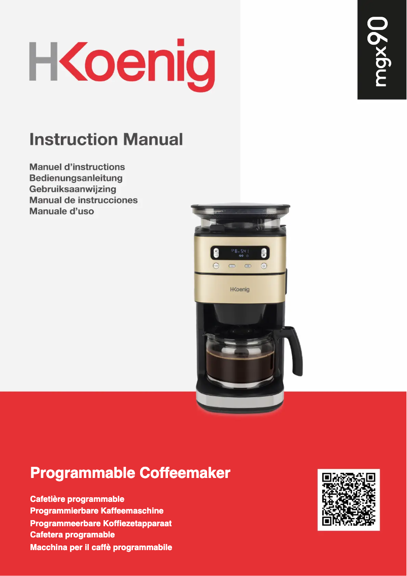 Page n°1 - Manuel utilisateur H.Koenig MGX90