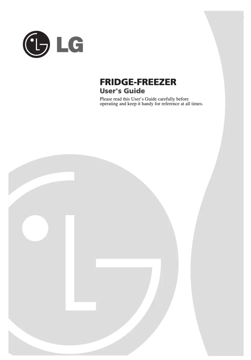 Page 1 de la notice Manuel utilisateur LG GR-F399BTQ