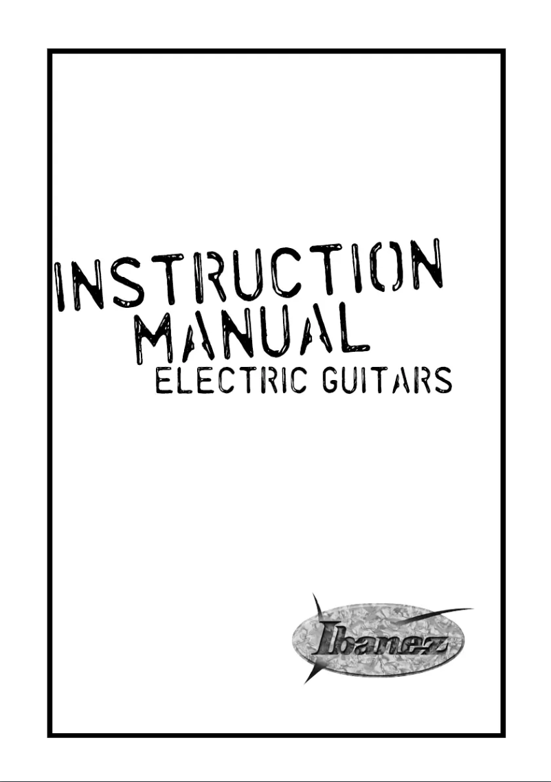 Page 1 de la notice Manuel utilisateur Ibanez GRG170DX