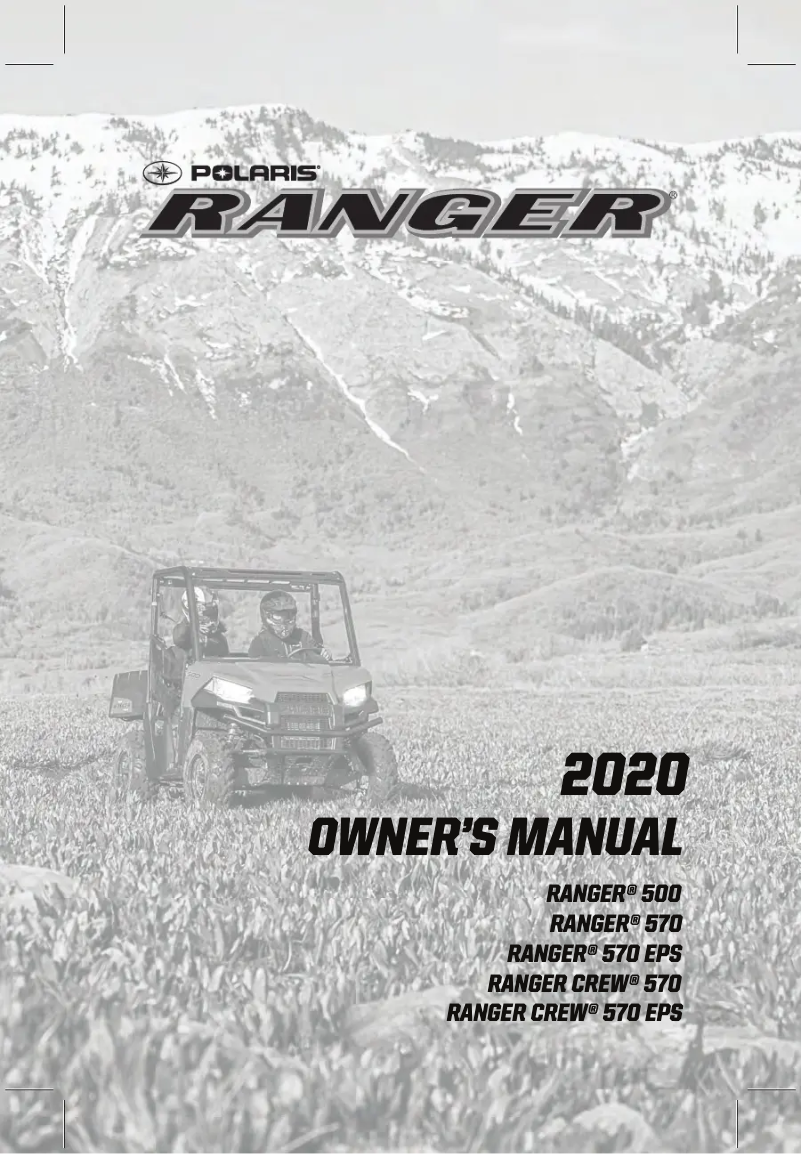 Página 1 del manual Manual de usuario Polaris Ranger Crew 570 (2020)