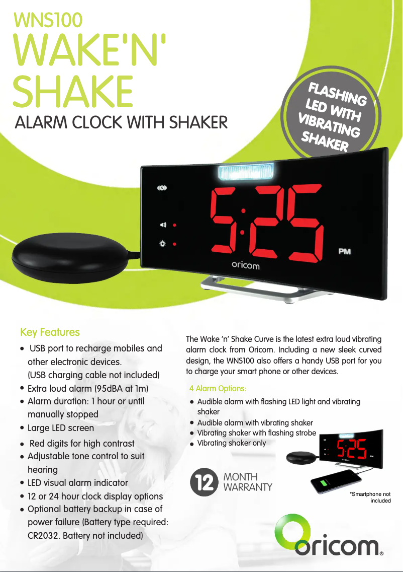 Page n°1 - Manuel utilisateur Oricom WNS100