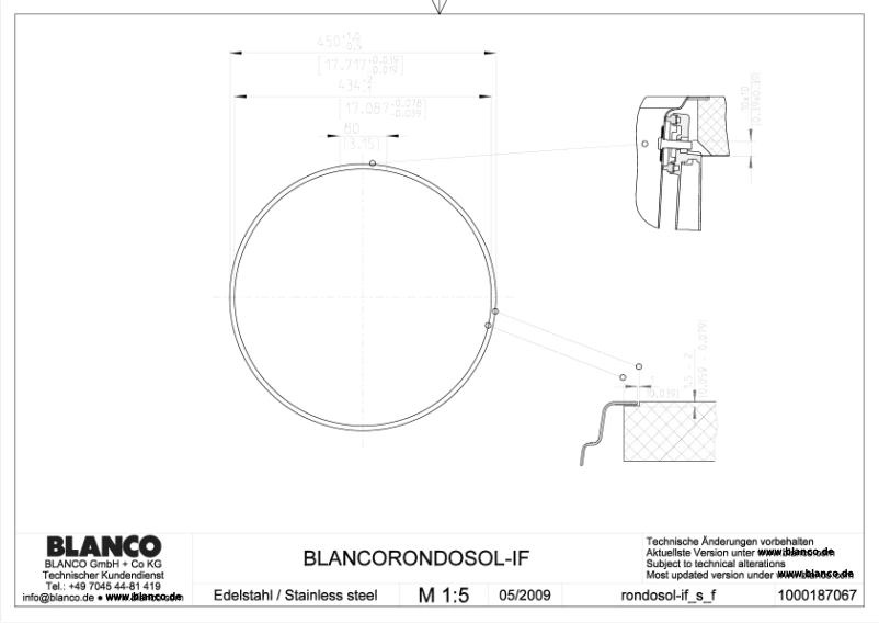 Image de la première page du manuel de l'appareil RONDOSOL-IF