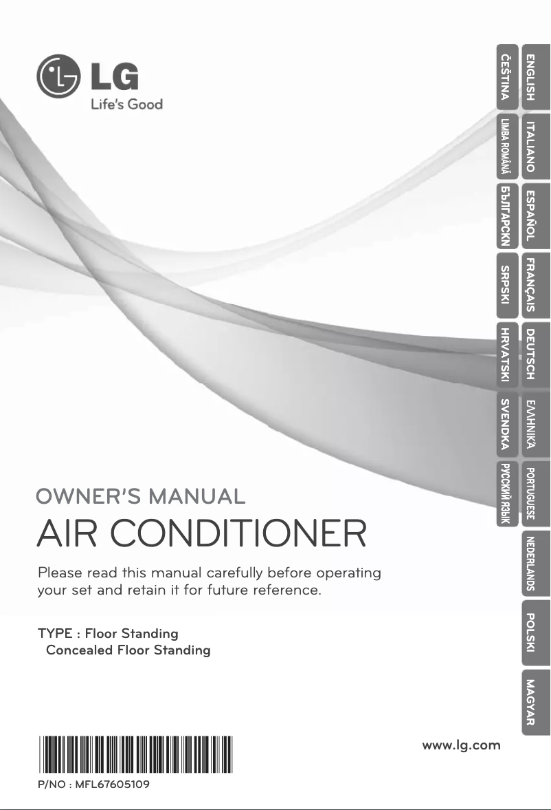 Page 1 de la notice Manuel utilisateur LG ARNU09GCEU2